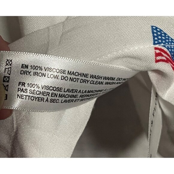 Denim & Flower Ricky Singh Freedom US Flag Mens Shirt Size XL White Button Up - Picture 9 of 9